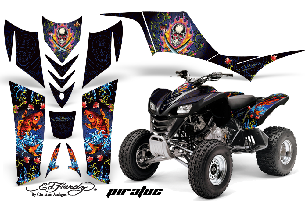 Kawasaki KFX 700 Graphics eh pirates blue